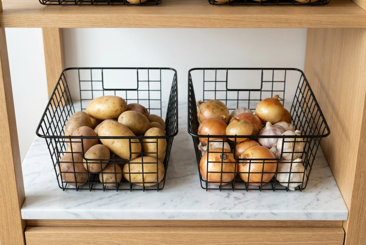 Patates ve Soğan Ayrı Kaplarda Nasıl Saklanır