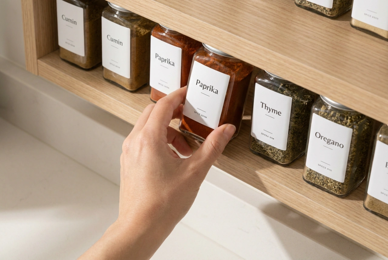 Baharat Kavanozu Etiketleri ve Aromaları Hızlı Bulma Yöntemleri