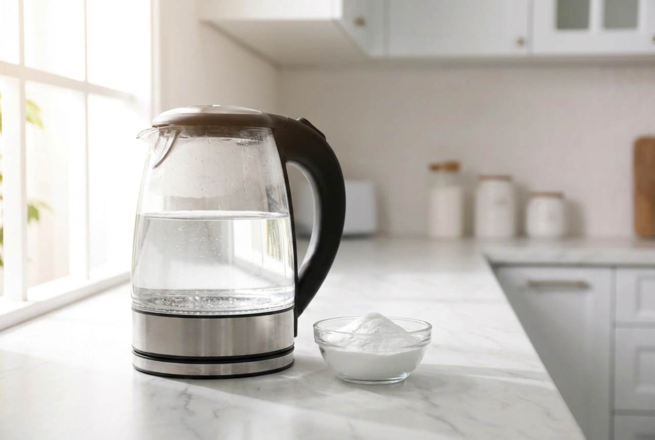 Rezistansa ve İç Yüzeye Zarar Vermeden Karbonat ile Kettle Kireç Temizliği