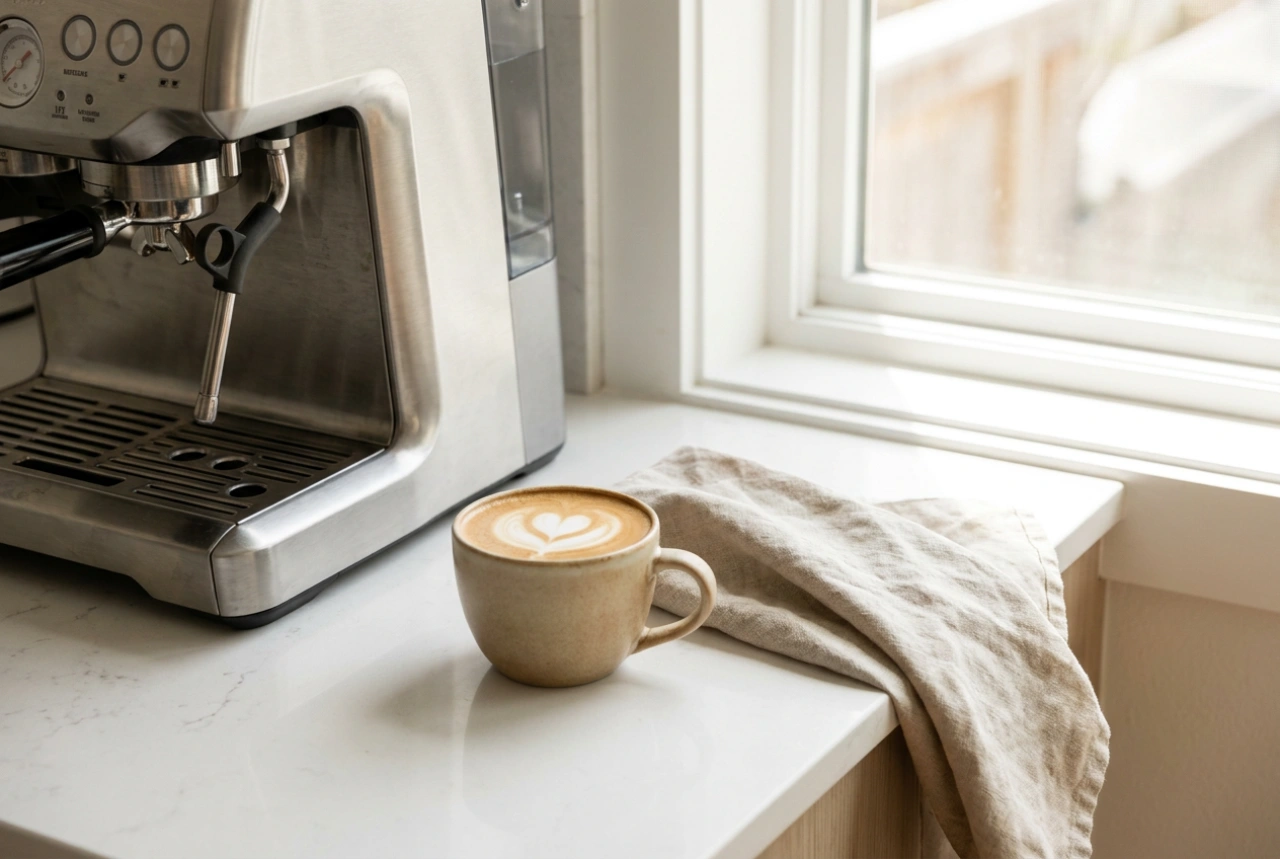 Mutfakta Öğütücülü Küçük Espresso Makinesi Bakımı Nasıl Yapılır
