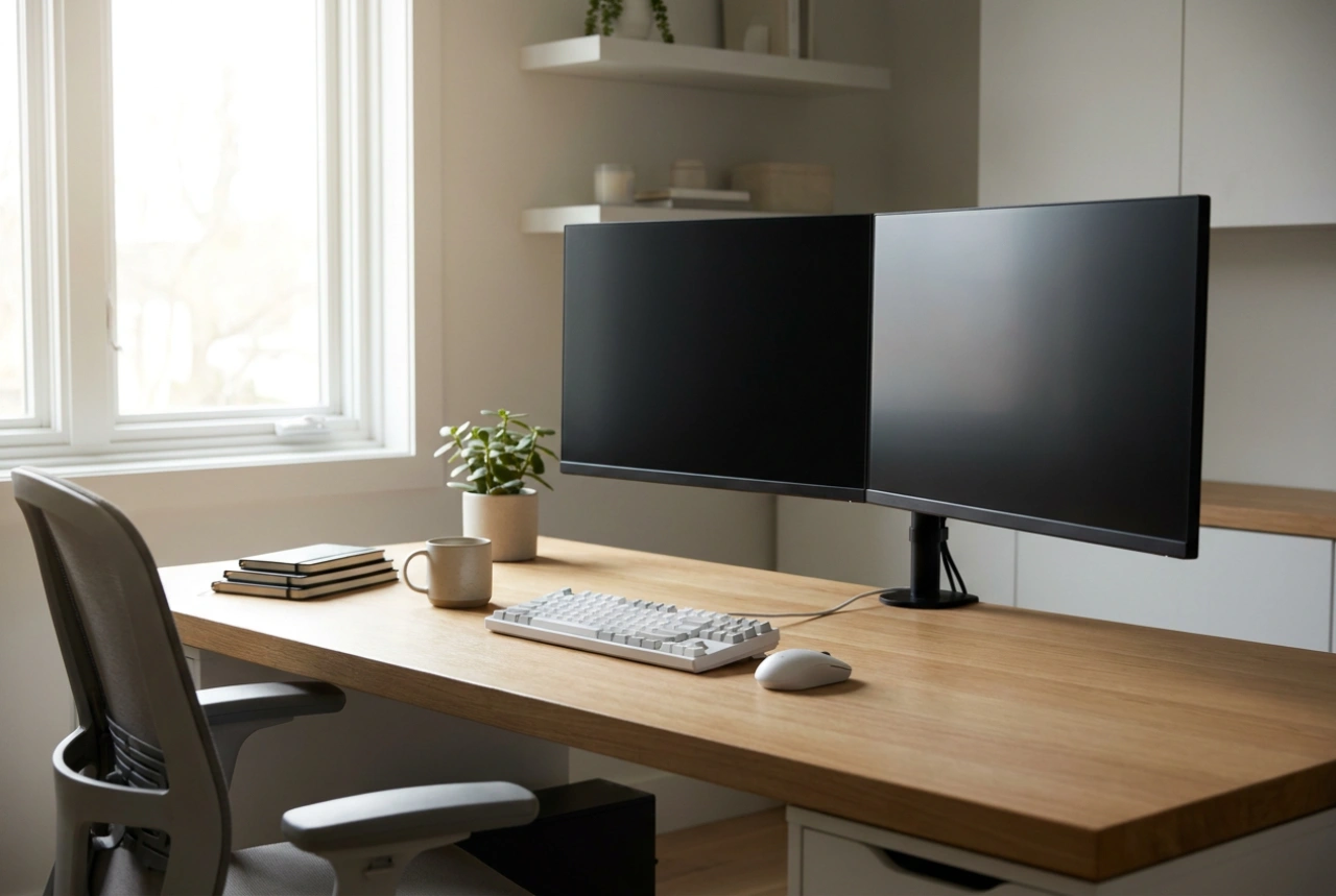 Konforlu Bir Çalışma İçin Çift Monitör Kolu Nasıl Ayarlanır?