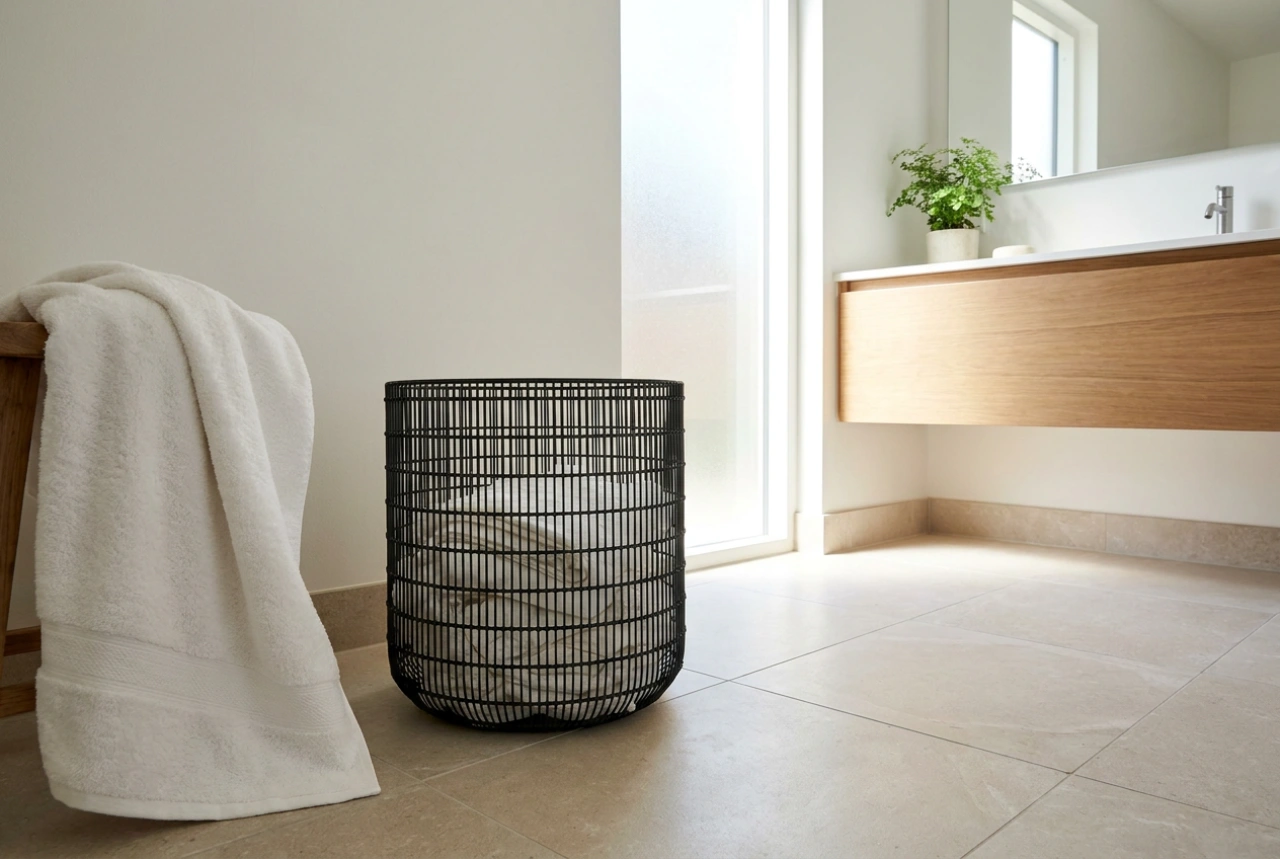 Banyo Düzeninin Şık ve Gizli Kahramanı: Siyah Çamaşır Sepeti