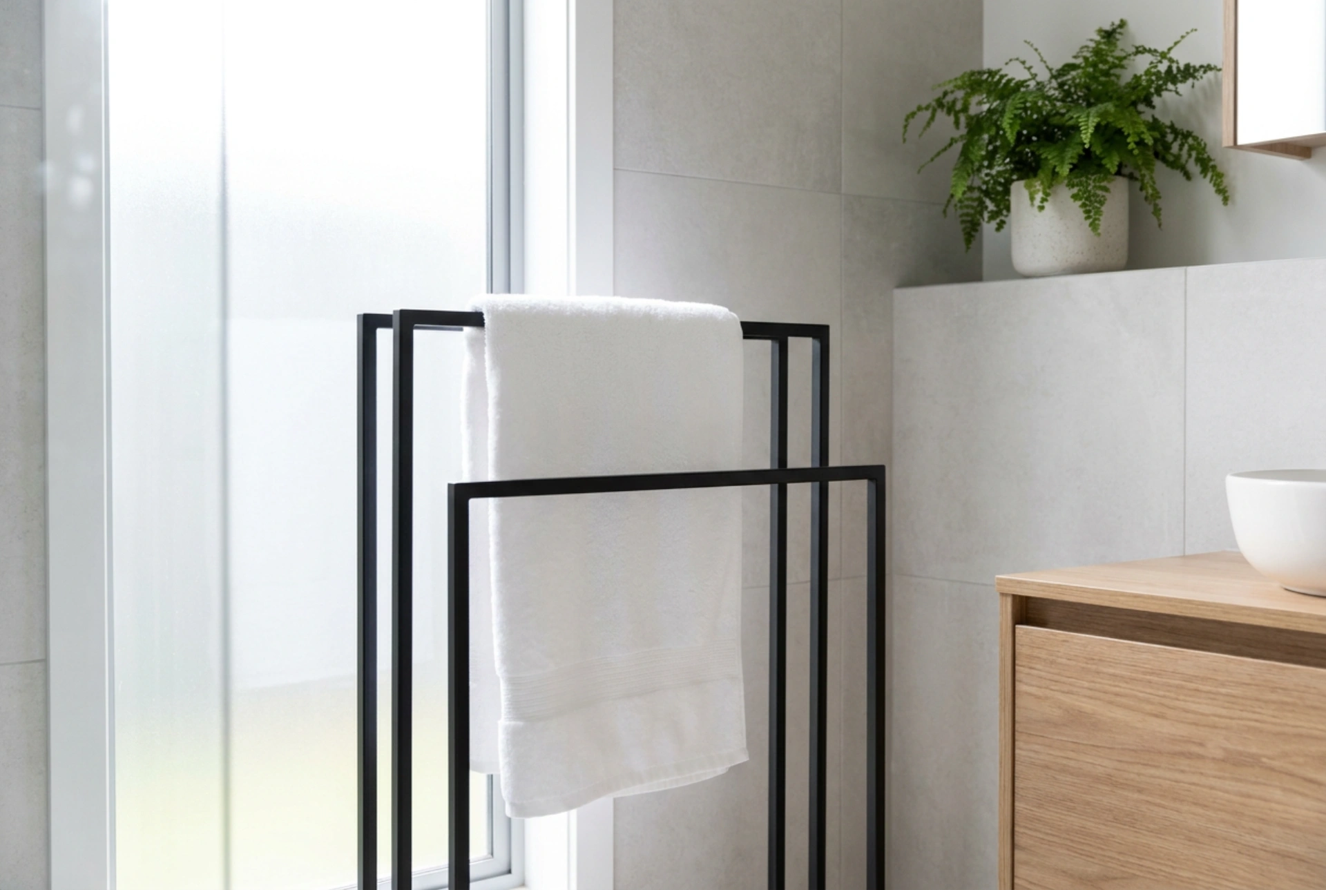 Banyo Havluluk Standı ve Duş Sonrası Etkili Havalandırma