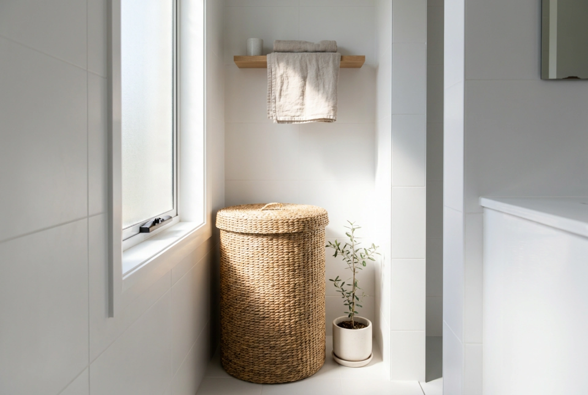 Dar Çamaşır Sepetleri ile Küçük Banyo Nişlerini Değerlendirme Yolları