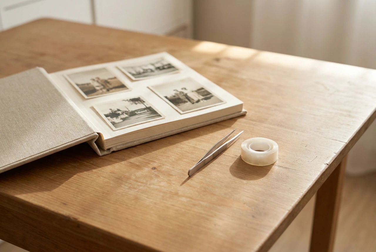 Yapıştırmalı Fotoğraf Albümlerinde Fotoğraf Yerleştirmenin Kanıtlanmış Yöntemi