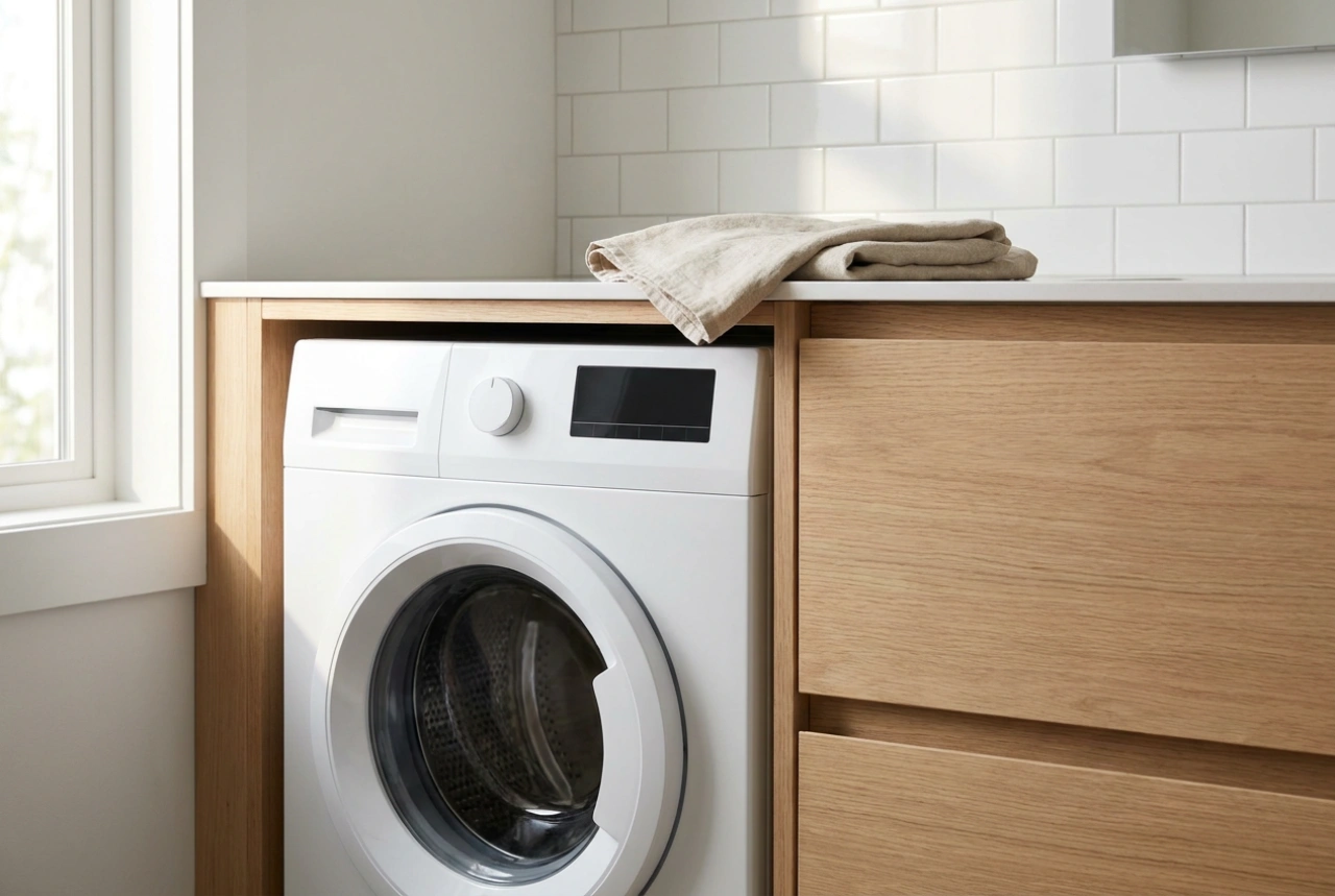 Pratik Banyo Planlamasında Küçük Önden Yüklemeli Çamaşır Makinesi